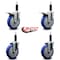 Service Caster 5'' Blue Poly Swivel 1'' Expanding Stem Caster Set 2 Total Lock Brakes, 4PK SCC-EXTTL20S514-PPUB-BLUE-2-S-2-1 - alternate 4